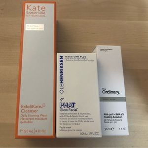 3 Item Bundle! 🎉  ExfoliKate Cleanser, PHAT Glow Facial, AHA 30% + BHA 2% Peel